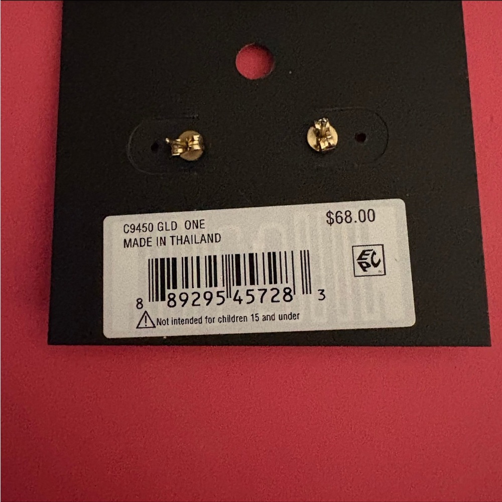 Coach Signature Crystal Cluster Stud Earrings - Picture 6 of 6